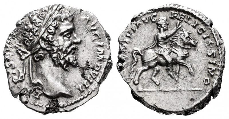 Septimio Severo. Denario. 193-211 d.C. Roma. (Ric-74). Rev.: ADVENTVI AVG FELICI...