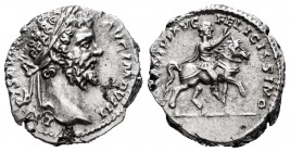 Septimio Severo. Denario. 193-211 d.C. Roma. (Ric-74). Rev.: ADVENTVI AVG FELICISSIMO. Ag. 3,46 g. MBC+. Est...75,00. // ENGLISH: Septimius Severus. D...