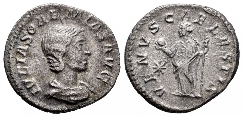 Julia Soemias. Denario. 220-222 d.C. Roma. (Spink-7719). (Ric-241). Rev.: VENVS ...