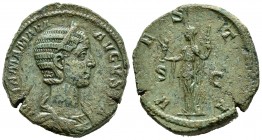 Julia Mamea. Sestercio. 226 d.C. Roma. (Ric-710). (Ch-88). Ae. 23,43 g. MBC+. Est...180,00. // ENGLISH: Julia Mamaea. Sestercio. 226 d.C. Rome. (Ric-7...