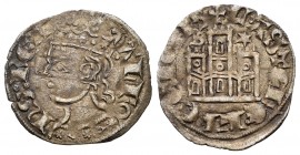 Reino de Castilla y León. Alfonso XI (1312-1350). Cornado. Burgos. (Bautista-471 variante). Ve. 0,67 g. B y estrella sobre las torres del castillo. Pu...