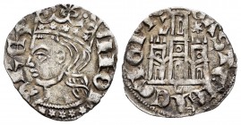 Reino de Castilla y León. Alfonso XI (1312-1350). Cornado. León. (Bautista-475.1). Ve. 0,75 g. L y estrella sobre las torres del castillo y L bajo el ...