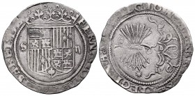 Fernando e Isabel (1474-1504). 2 reales. Sevilla. (Cal 2019-516). Ag. 6,70 g. Estrella en reverso. MBC+. Est...220,00. // ENGLISH: Catholic Kings (147...