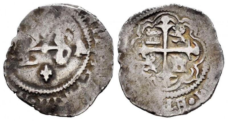 Felipe III (1598-1621). 1/2 real. México. A/F. (Cal 2008-tipo 163). Ag. 1,64 g. ...