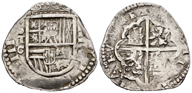 Felipe III (1598-1621). 4 reales. Fecha no visible. Toledo. C. (Cal 2019-Tipo 15...