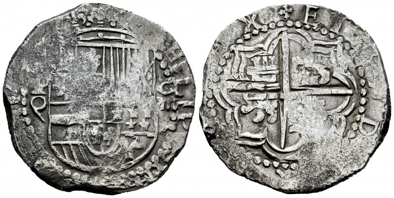 Felipe III (1598-1621). 8 reales. Potosí. Q. (Cal 2008-124). (Cal 2019-916). Ag....