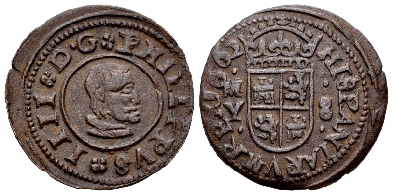 Felipe IV (1621-1665). 8 maravedís. 1662. Madrid. Y. (Cal 2019-363). (Jarabo-San...