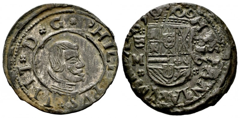 Felipe IV (1621-1665). 16 maravedís. 1663. Valladolid. M. (Cal 2008-1672). (Cal ...