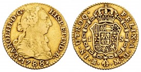 Carlos III (1759-1788). 1 escudo. 1788. Madrid. M. (Cal 2008-631). (Cal 2019-1373). Au. 3,33 g. MBC. Est...130,00. // ENGLISH: Charles III (1759-1788)...