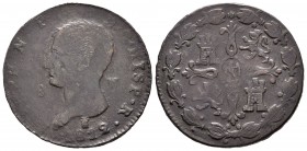 José Napoleón (1808-1814). 8 maravedís. 1812. Segovia. (Cal 2008-103). Ae. 11,08 g. Escasa. MBC-. Est...35,00. // ENGLISH: Joseph Napoleon (1808-1814)...