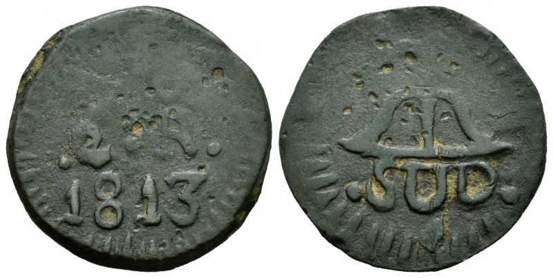 Fernando VII (1808-1833). 2 reales. 1813. Morelos. (Cal 2008-961). Ae. 7,27 g. M...