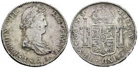 Fernando VII (1808-1833). 8 reales. 1821. Guadalajara. FS. (Cal 2008-445). (Cal 2019-1210). Ag. 26,80 g. MBC. Est...90,00. // ENGLISH: Ferdinand VII (...