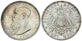 Alemania. Sachsen-Meiningen. Georg II. 3 marcos. 1809. Munich. D. (Km-203). Ag. 16,66 g. Brillo original. SC-. Est...150,00. // ENGLISH: 3 marcos. 180...