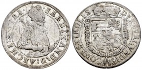 Austria. Ferdinand II. Taler. (1565-1595). Hall. (Dav-8099 variante). Anv.: FERDINAND D ARCHI AVSTRI. Rev.: DVX BVRGVNDIE COMES TIROLIS. Ag. 28,21 g. ...