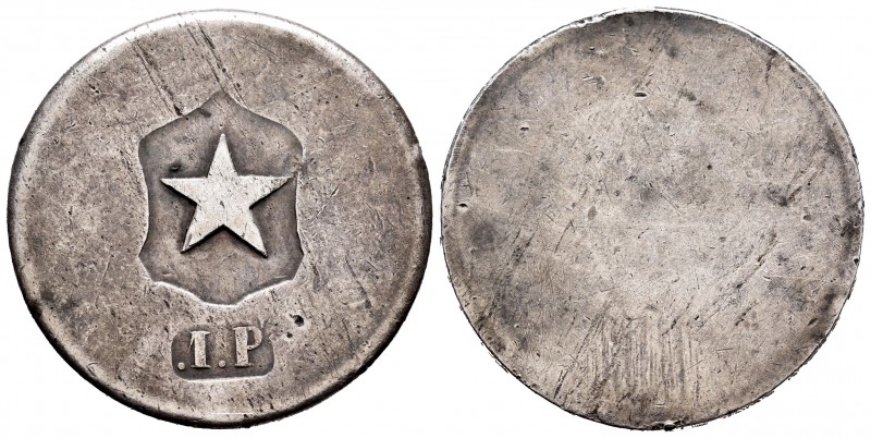 Chile. 1 peso. (1859). Copiapo. (Km-2.1). Ag. 22,06 g. Emitido durante un intent...