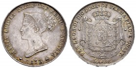 Italia. Ducado de Parma. Maria Luigia. 5 liras. 1832. (Km-C30). (Pagani-7). Ag. 24,95 g. Bonita pátina de monetario. Escasa. MBC+/EBC-. Est...300,00. ...
