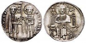 Italia. Jacopo Contarini. Grosso. (1275-1280). Venecia. (Mont-53). Ag. 2,17 g. EBC. Est...150,00. // ENGLISH: Italy. Jacopo Contarini. Grosso. (1275-1...