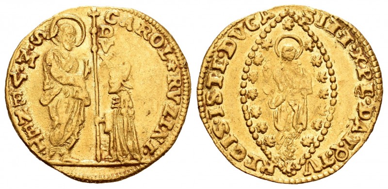 Italia. Carlos Ruzzini. Zecchino. (1732-1735). Venecia. (Paolucci-2). (Fried-138...