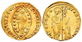 Italia. Zecchino. Venecia. Pietro Grimani. (Fried-1401). Au. 3,50 g.  Brillo original. EBC. Est...220,00. // ENGLISH: Italy. Zecchino. Venice. Pietro ...