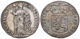 Países Bajos. 1 gulden. 1763. West Friesland. (Km-97.5). (Delm-1180). Ag. 10,42 g. MBC. Est...60,00. // ENGLISH: Low Countries. 1 gulden. 1763. (Km-97...