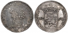Países Bajos. 1 ducado. 1764. Zeeland. (Km-52.4). (Delm-976). Ag. 28,01 g. MBC+. Est...90,00. // ENGLISH: Low Countries. 1 ducado. 1764. Zeeland. (Km-...