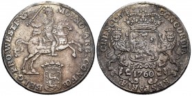 Países Bajos. 1 ducatón. 1760. West Friesland. (Km-127.2). Ag. 32,37 g. Soldadura reparada en el canto a las 12 h. Tono. MBC+. Est...100,00. // ENGLIS...
