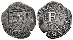 Portugal. Felipe III. Vintém. (Gomes-01.03). Ag. 1,66 g. Muy escasa. MBC. Est...200,00. // ENGLISH: Portugal. Felipe III. Vintém. (Gomes-01.03). Ag. 1...