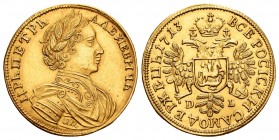 Rusia. Peter I. Ducado (Reproducción moderna). 1713. Au. 3,36 g. EBC+. Est...220,00. // ENGLISH: Russia. Peter I. Ducado (Reproducción moderna). 1713....