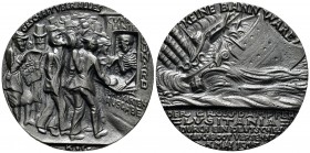 Alemania. Medalla. Ae. 63,36 g. Conmemoración del hundimiento del Lusitania el 5 de mayo de 1916. Diámetro: 56 mm. EBC+. Est...150,00. // ENGLISH: Ger...