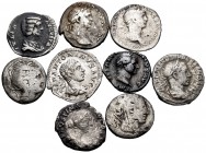 Lote de 9 denarios República Romana (2) e Imperio Romano (7). A EXAMINAR. BC-/MBC. Est...200,00. // ENGLISH: Lote de 9 denarios República Romana (2) e...