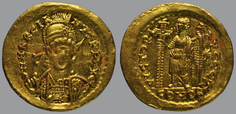 Marcian (450-457), Solidus, Constantinople, 4,42 g Au, 20 mm, D N MARCIAN-VS P F...