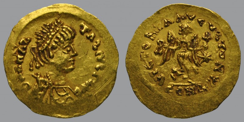 Anastasius I (491-518), Tremissis, Constantinople, 1,46 g Au, 15 mm, D N ANAS-TA...