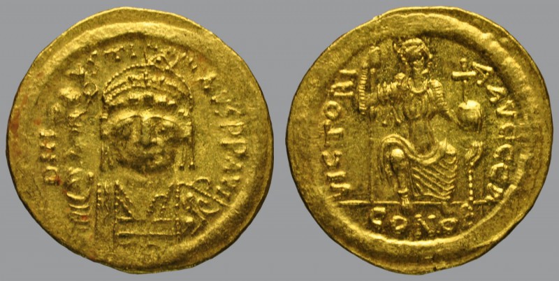 Solidus, Constantinople, 4,48 g Au, 20 mm, D N IV–STI–NVS P P AVG, helmeted and ...