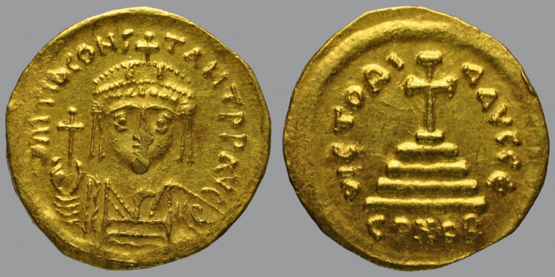 Solidus, Constantinople, 4,36 g Au, 21 mm, ∂ m TIЬ CONS–TANT P P AVG, crowned an...