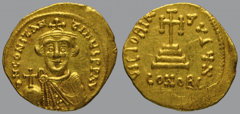 Constans II (641-668), Solidus, Constantinople, 4,43 g Au, 21 mm, δ N CONSTANTIN...