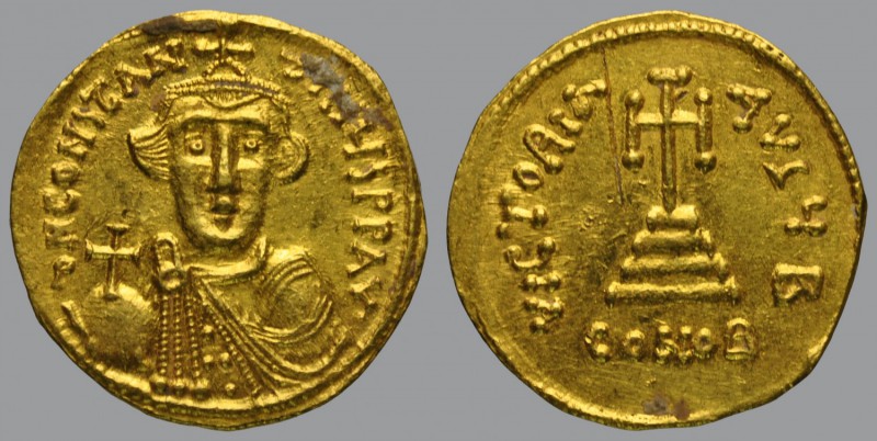 Solidus, Constantinople, 4,32 g Au, 19 mm, δ N CONSτAN-τINЧS PP AV, crowned and ...
