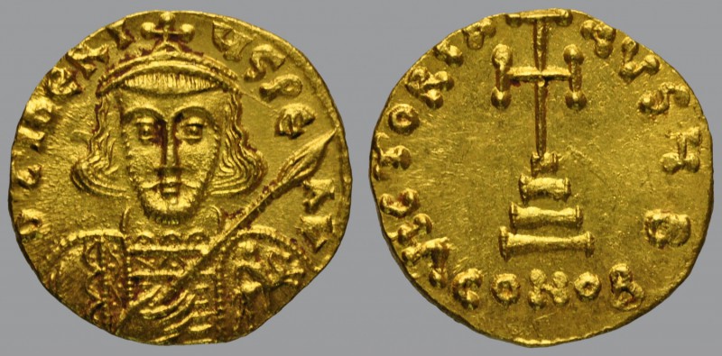 Tiberius III (698-705), Solidus, Constantinople, 4,48 g Au, 18 mm, D TIBERIVS PE...
