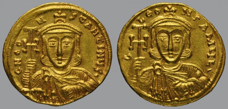 Solidus, Constantinople, 4,48 g Au, 19 mm, бN CO-NS-TANTINЧS/pellet, crowned fac...
