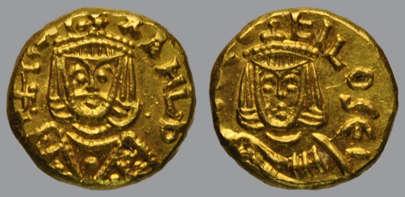 Michael II (820-829), Solidus, Syracuse, 3,85 g Au, 12 mm, MI-XAHL b…, crowned f...