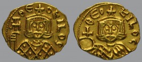 Theophilus (829-842), Solidus, Syracuse, 3,89 g Au, 16 mm, ΘE-OFILOS, bust of emperor facing, wearing a crown and a loros, and holding a cross potent/...