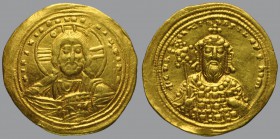 Constantine VIII (1025-1028), Histamenon Nomisma, Constantinople, 4,38 g Au, 24 mm, + IhS XIS REX REGNANTihm, bust of Christ facing, raising hand in b...