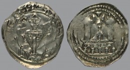 Anonymous denar, patriarch en face with sceptre and book/church with two bell-towers, 1,06 g Ag, 20 mm, Bernardi 9 (R6)

EXTREMELY FINE