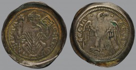 Denar, patriarch en face with sceptre and book/eagle, 1,03 g Ag, 20 mm, Bernardi 22 (R)

VERY FINE.