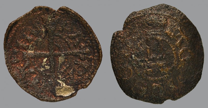 Piccolo, two crossed sceptres/tower, 0,27 g Ag, 13 mm, Bernardi 40a (R4)

Mino...