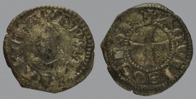 Piccolo, bust of patriarch/Saint/cross, 0,48 g Ag, 13 mm, Bernardi 50 (R3). ex Lanz 55, 500.

ALMOST EXTREMELY FINE.