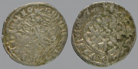 Nicolò (1350-1358), denar, rampant lion/ornamented cross, 0,78 g Ag, 19 mm, Bernardi 52b (C)

VERY FINE.