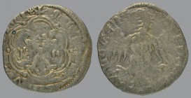 Ludovico della Torre (1359-1365), denar, two crosses sceptres/eagle, 0,77 g Ag, 17 mm, Bernardi 54d (C)

GOOD FINE.