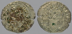 Denar, eagle/Saint Hermagoras, 0,71 g Ag, 18 mm, Bernardi 57c (R2)

Traces of verdigris. VERY FINE.