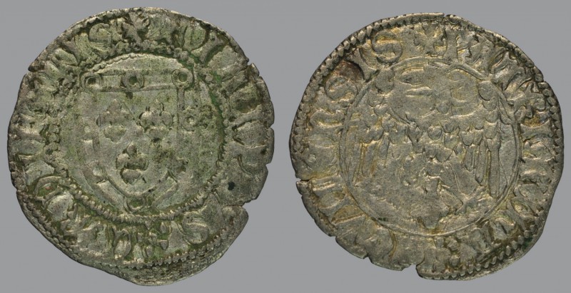 Filippo (1381-1387), denar, arms/eagle, 0,75 g Ag, 18 mm, Bernardi 60a (C)

Ol...