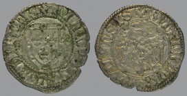 Filippo (1381-1387), denar, arms/eagle, 0,75 g Ag, 18 mm, Bernardi 60a (C)

Old cabinet tone. VERY FINE.